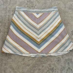 Free People Stripe Mini Skirt